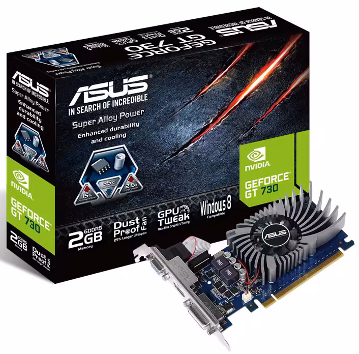 کارت گرافیک ایسوس مدل جی تی 730 تو جی دی 5 بی آر کی