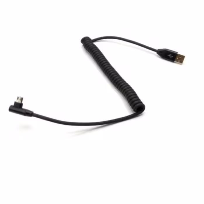 کابل شارژ میکرو فنری L شکل 