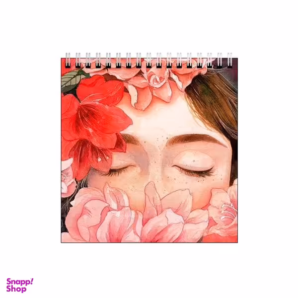 دفتر طراحی طرح دختر و گلها کد 0219240