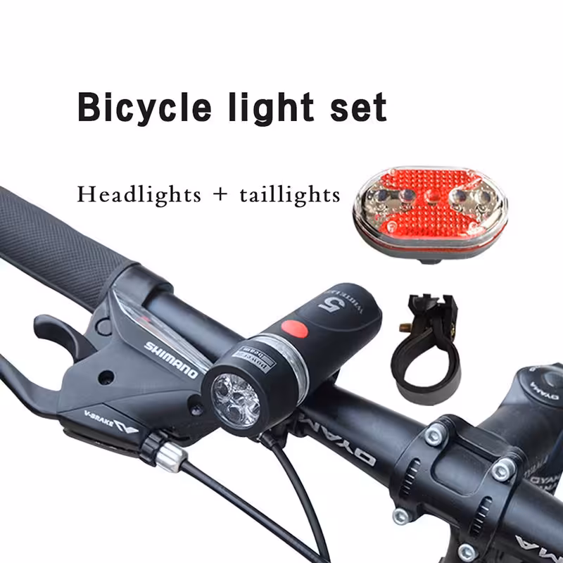 ست چراغ جلو وعقب دوچرخه