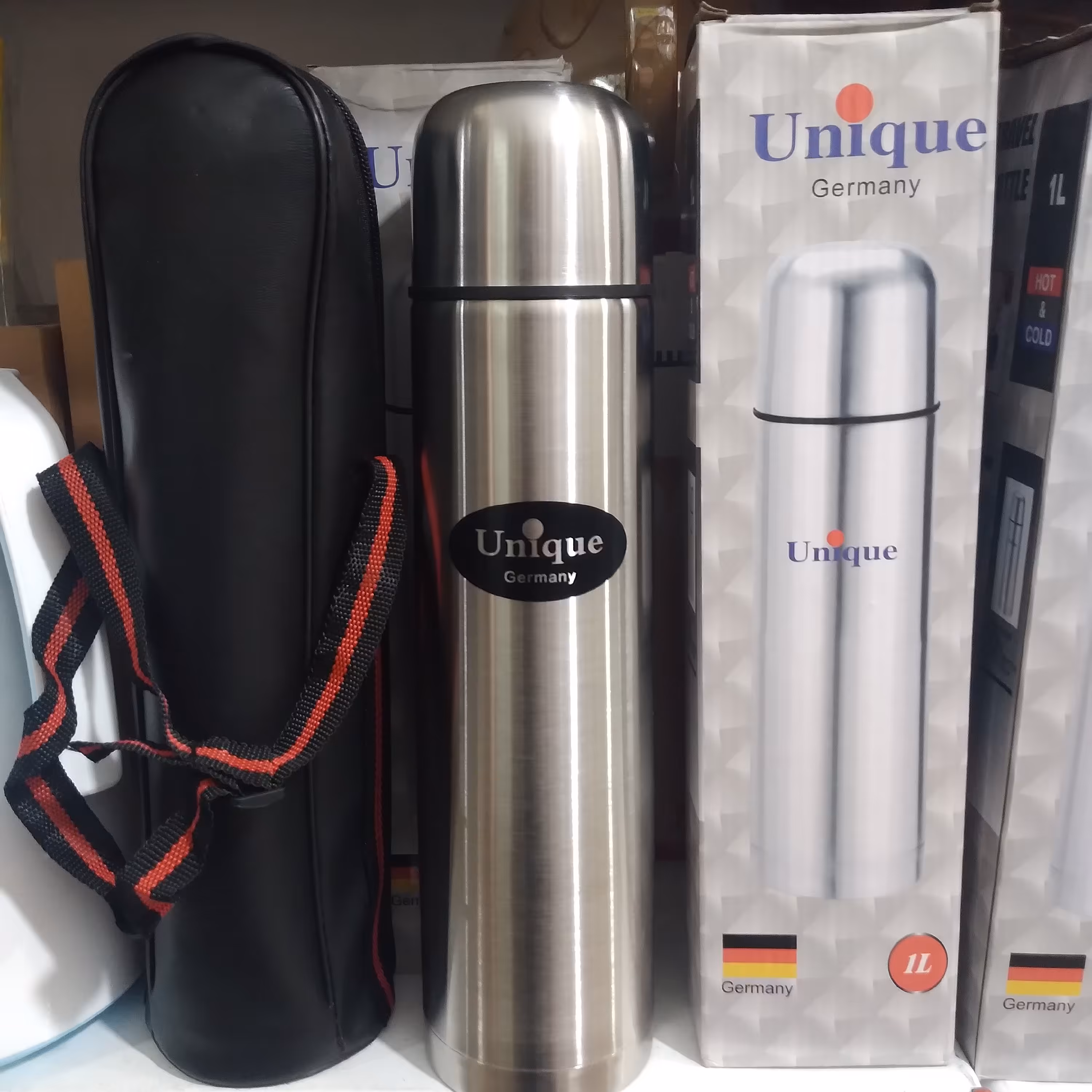 فلاسک مسافرتی استیل 1 لیتری یونیک