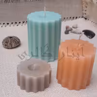 پک سه تایی شمع گرد شیار دار 