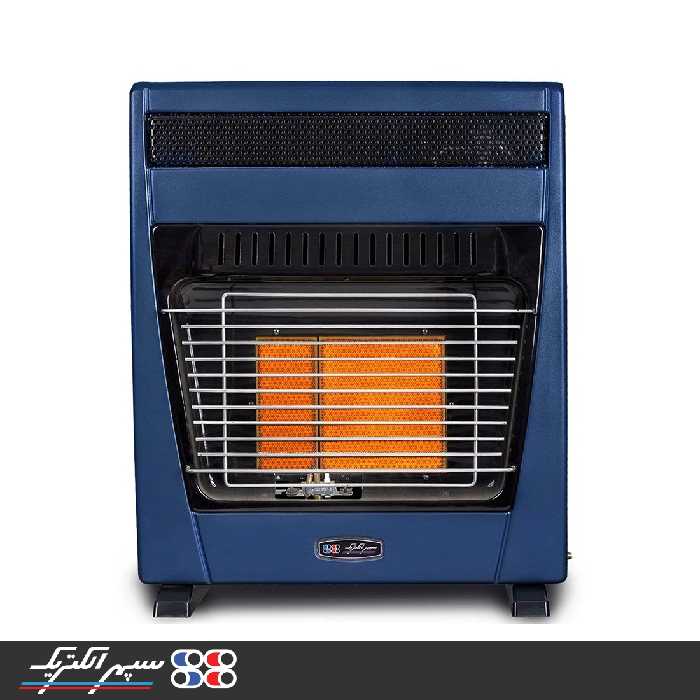 بخاری گازی سپهر الکتریک سرامیکی مدل SE5000CF فن دار آبی