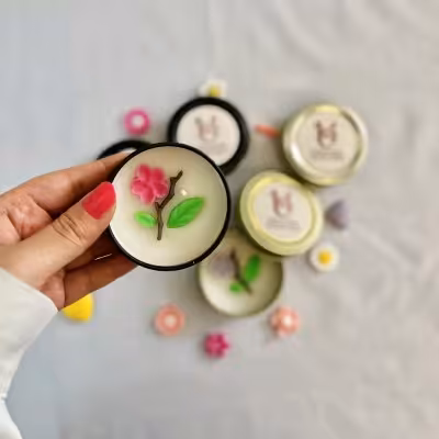 شمع قوطی شکوفه