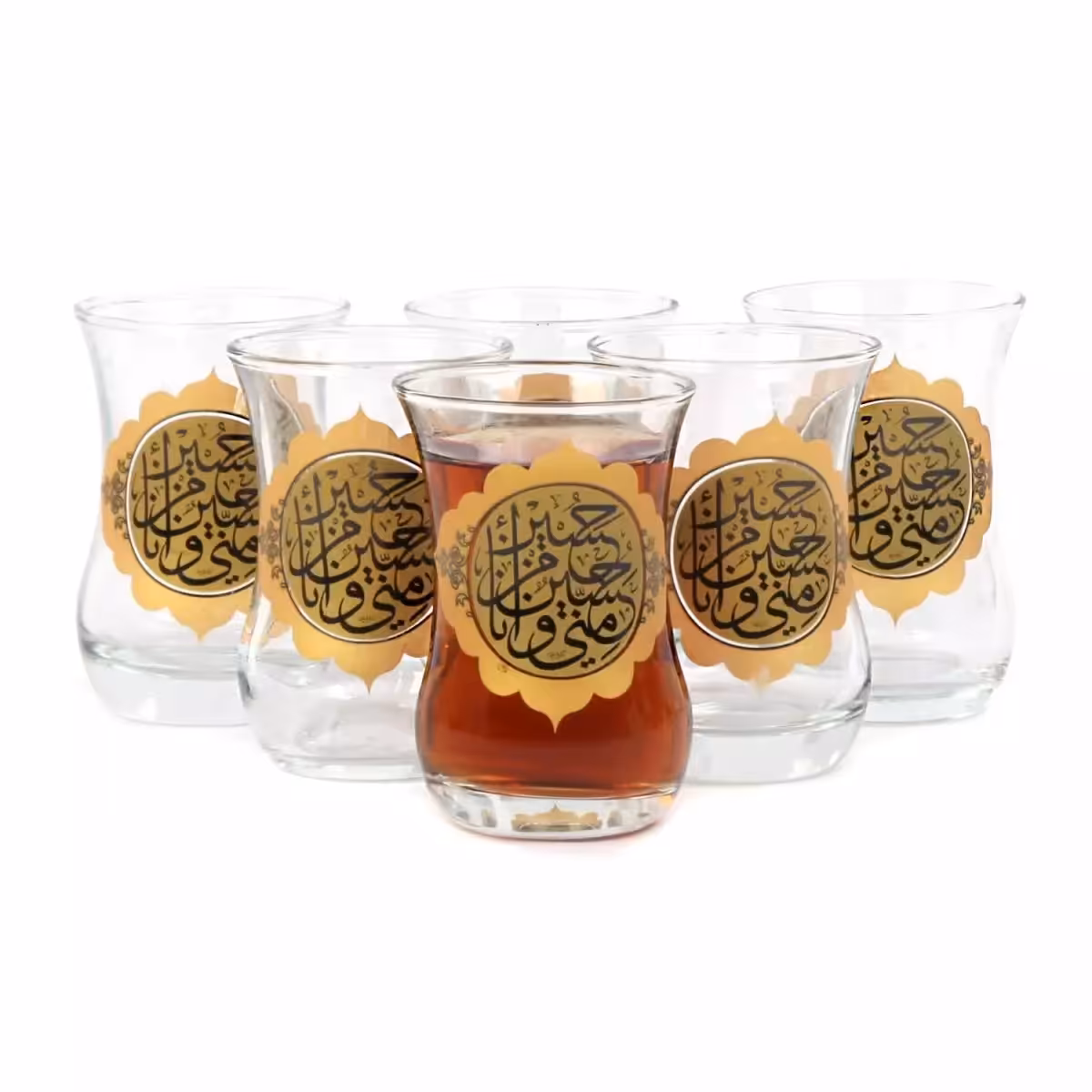 ست 6 عددی استکان طرح حسین منی و انا من حسین

