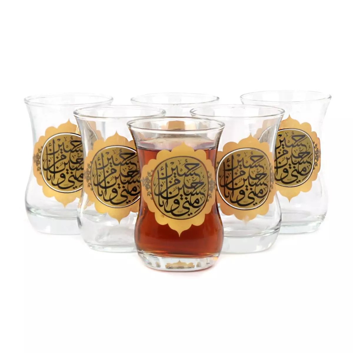 ست 6 عددی استکان طرح حسین منی و انا من حسین