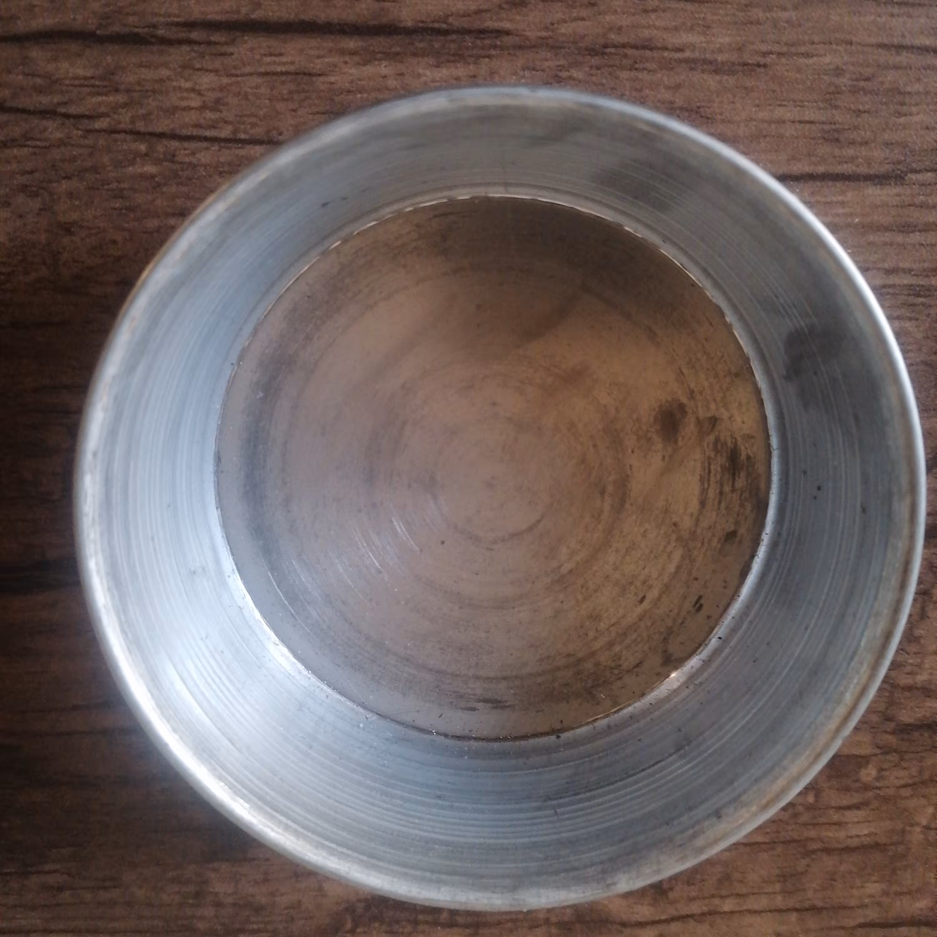 قالب گالوانیزه گرد پای سیب قطر کف 8 سانت لبه 9.5 سانت ارتفاع 3 سانت 2 عددی 