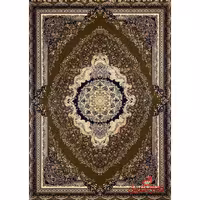 فرش ماشینی شاهکار صفویه 4660 قهوه ای