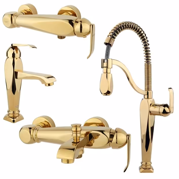 سری شیر اهرمی راسان مدل آلیس طلایی