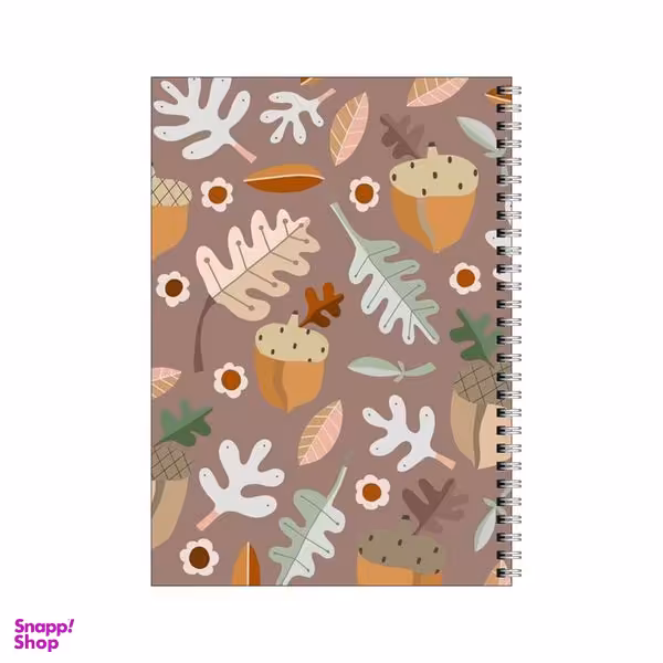 دفتر مشق 50 برگ بامبیلیپ طرح پترن پاییزی بلوط کد 7205761