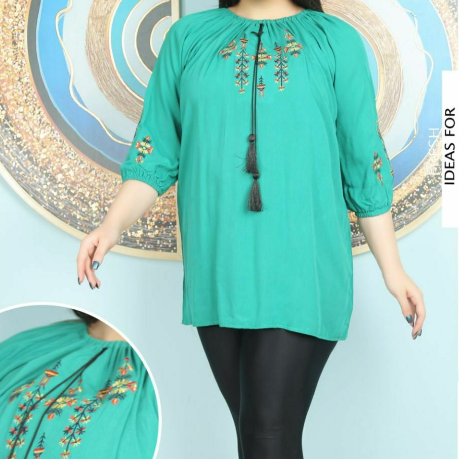 تونیک نخی گلدوزی