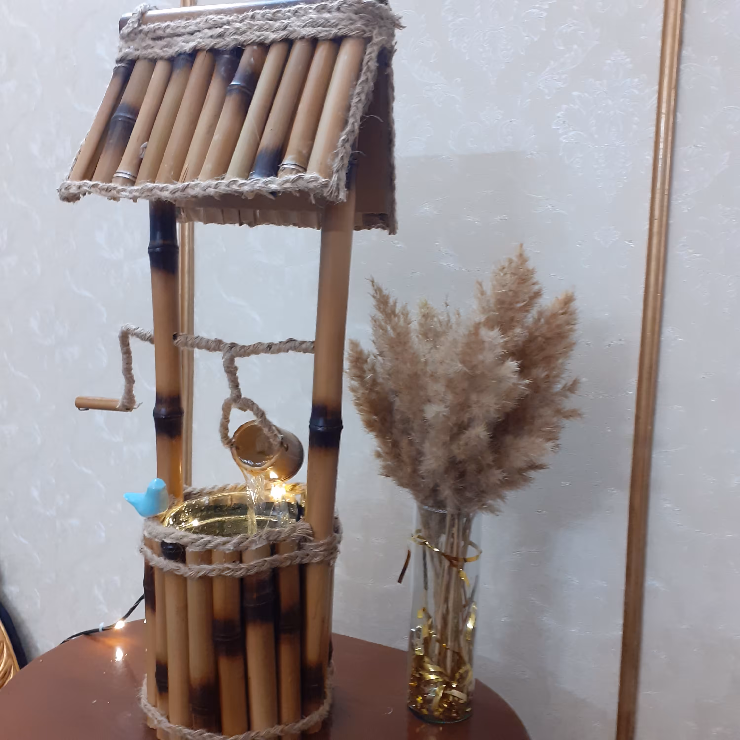 آبنما رومیزی بامبو طرح چاه