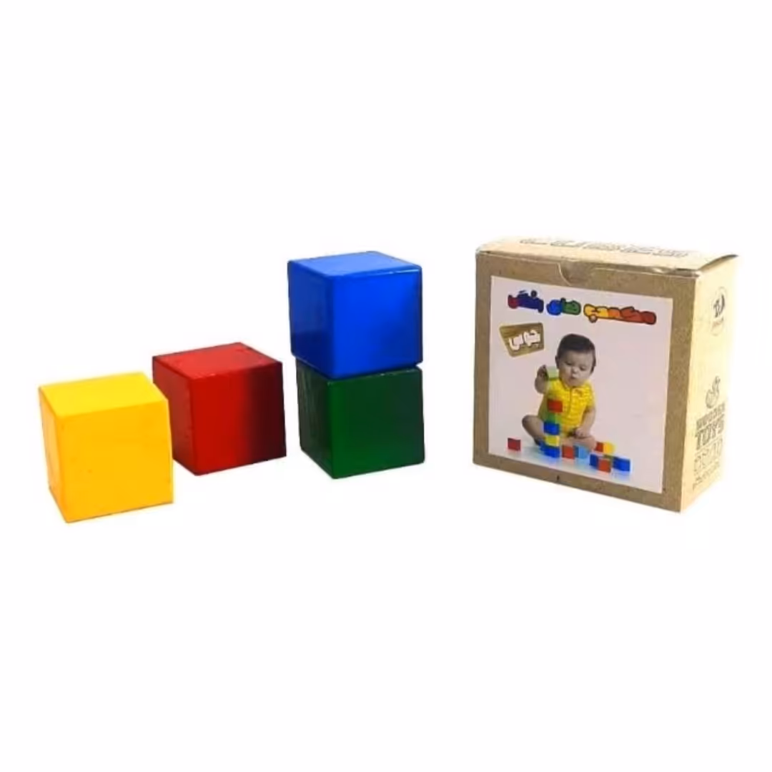 بازی فکری   مکعب های رنگی دراگون چوبی