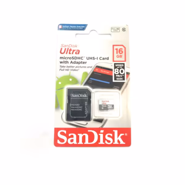 کارت حافظه سن دیسک مدل UHS-I کلاس 10 سرعت 80MB/S ظرفیت 16GB