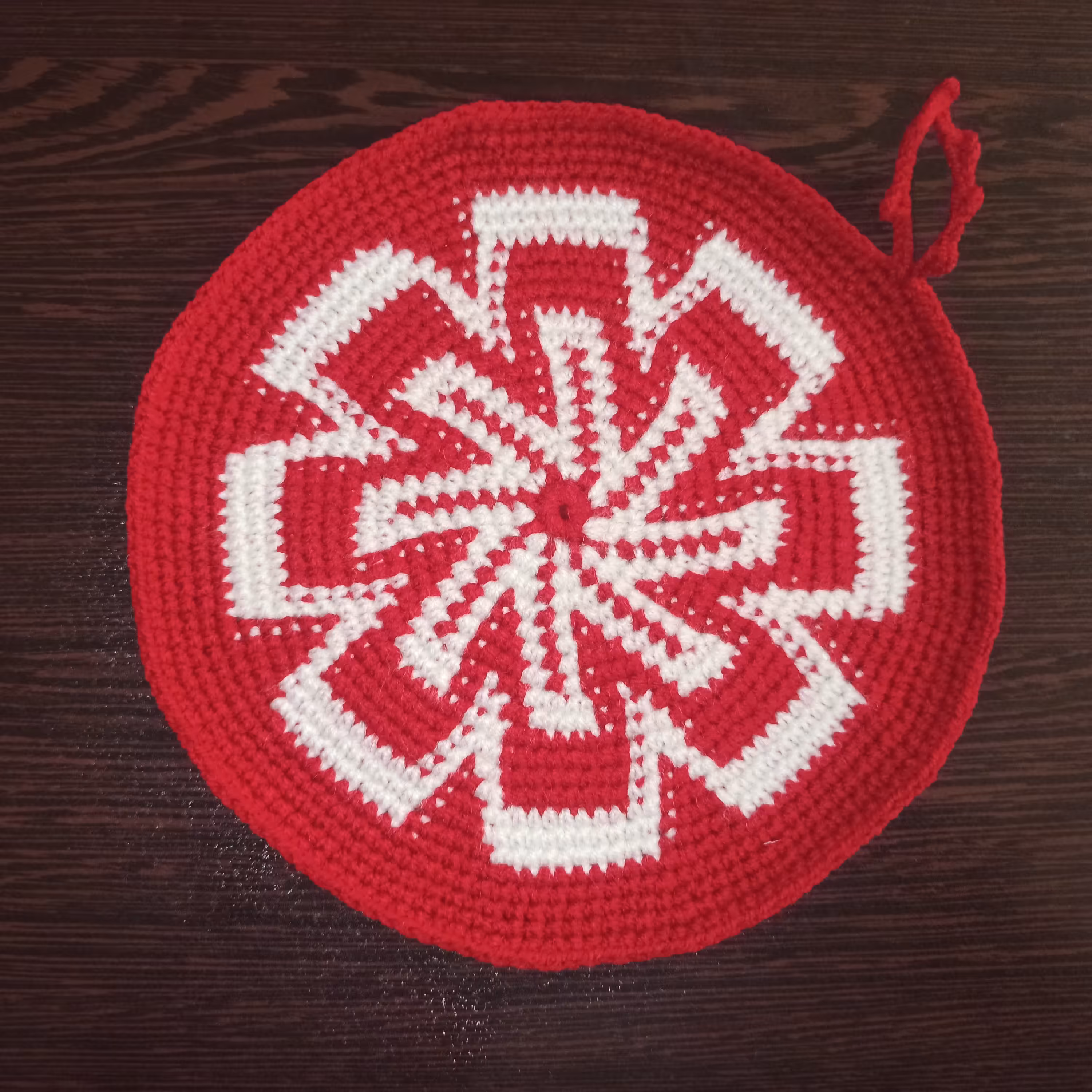 دستگیره به رنگ قرمز ، سفید            طرح آسیاب بادی 