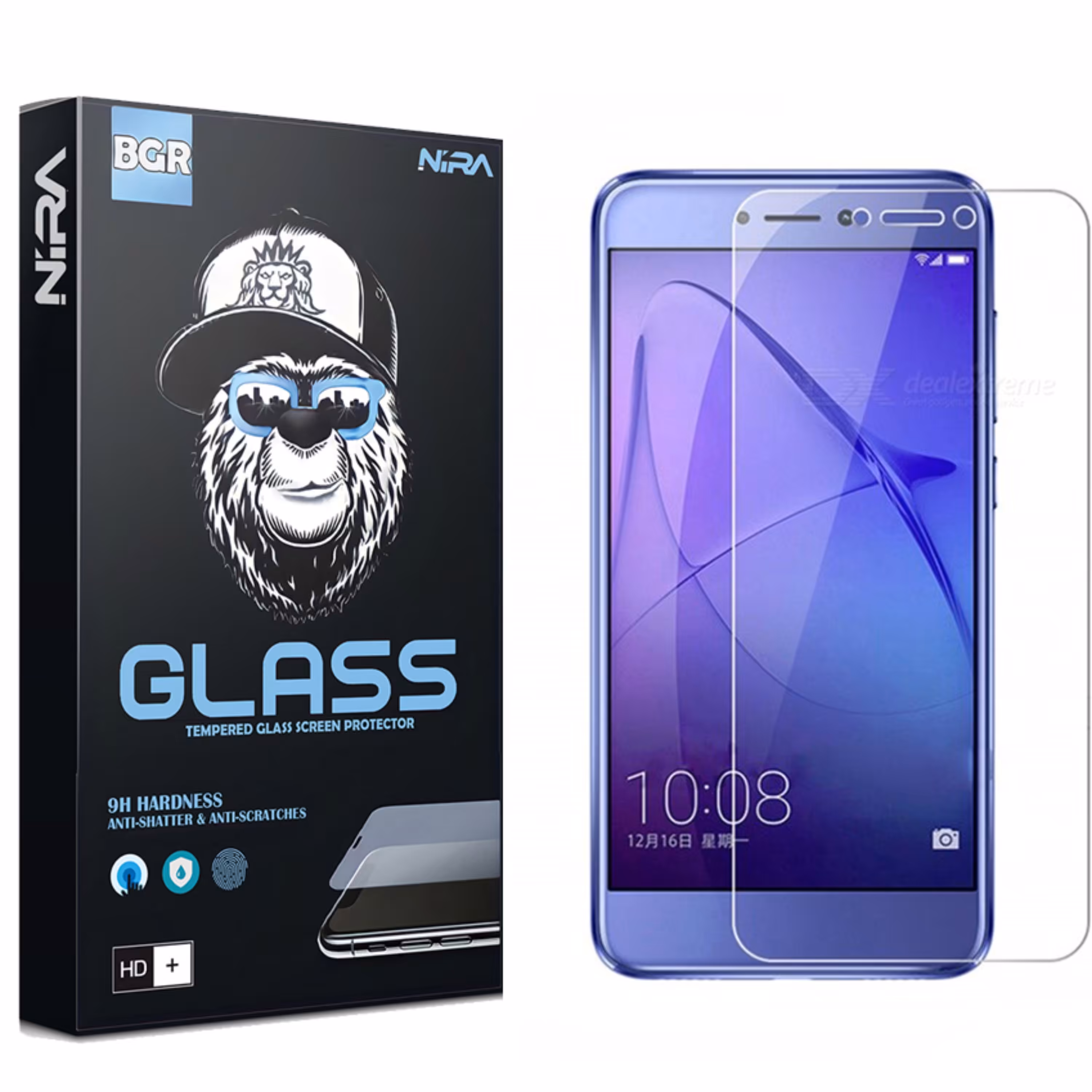 گلس شیشه ای نیرا  مناسب برای مدل آنر 8 Lite