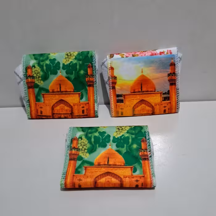 جامهری طرح علوی دکمه ای داخل چفیه جنس مخمل هدیه معنوی جشن غدیر  گنبد امیرالمومنین علی علیه السلام نجف هدیه غدیر