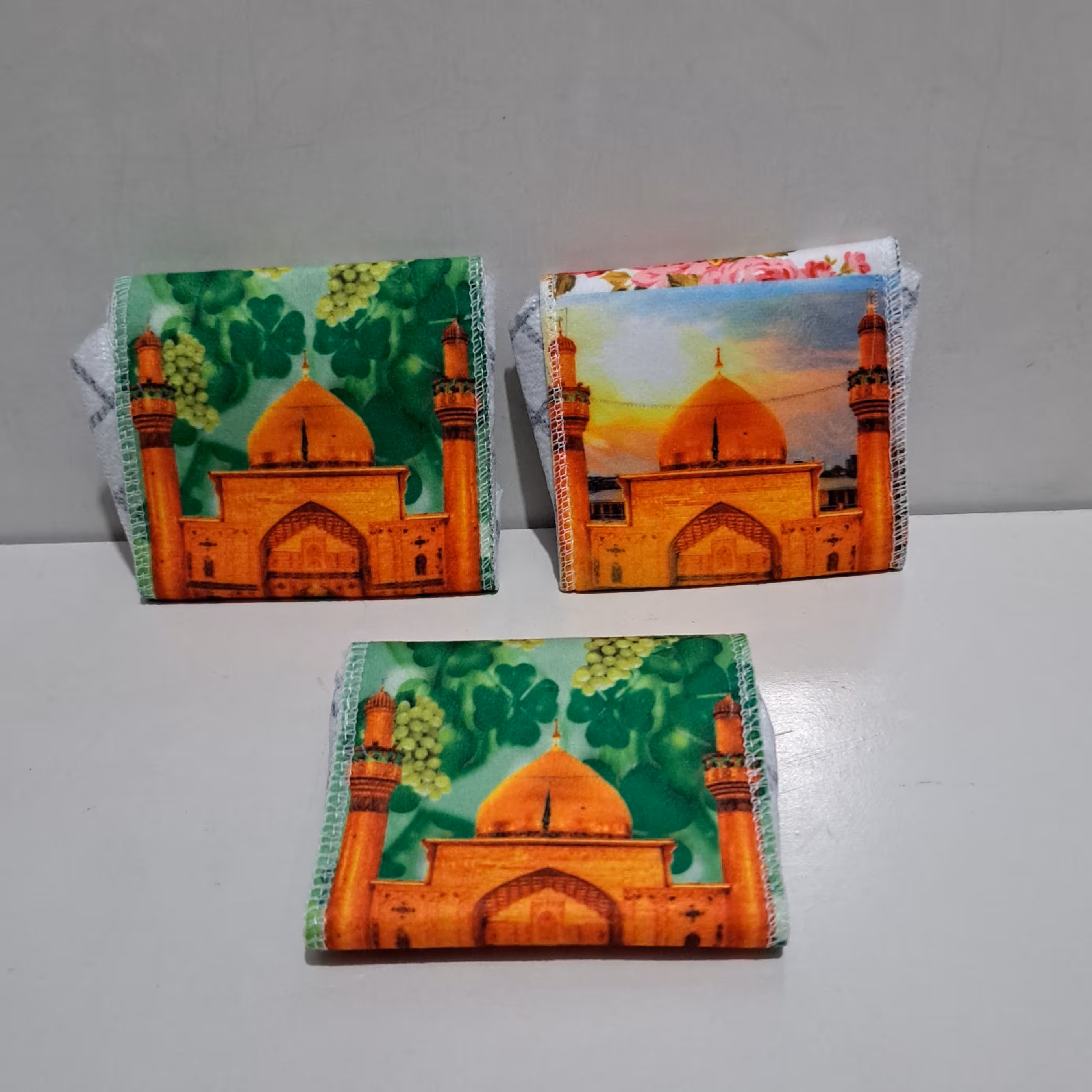 جامهری طرح علوی دکمه ای داخل چفیه جنس مخمل هدیه معنوی جشن غدیر  گنبد امیرالمومنین علی علیه السلام نجف هدیه غدیر