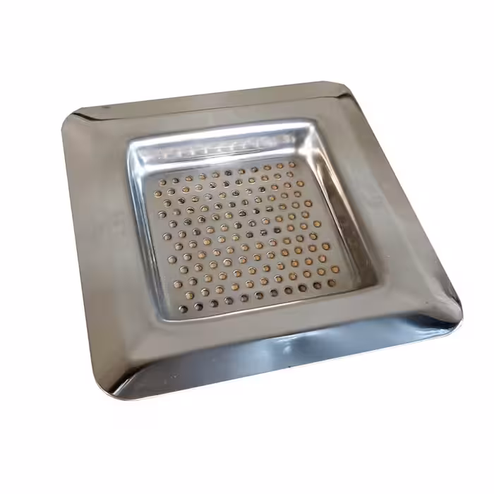 تفاله گیر مربعی  سینک ظرفشویی جنس درجه 1 استیل