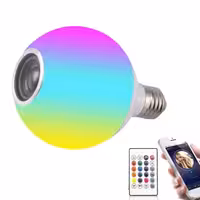 اسپیکر لامپی بلوتوثی ریموت دار باطیف رنگ نور متنوع 