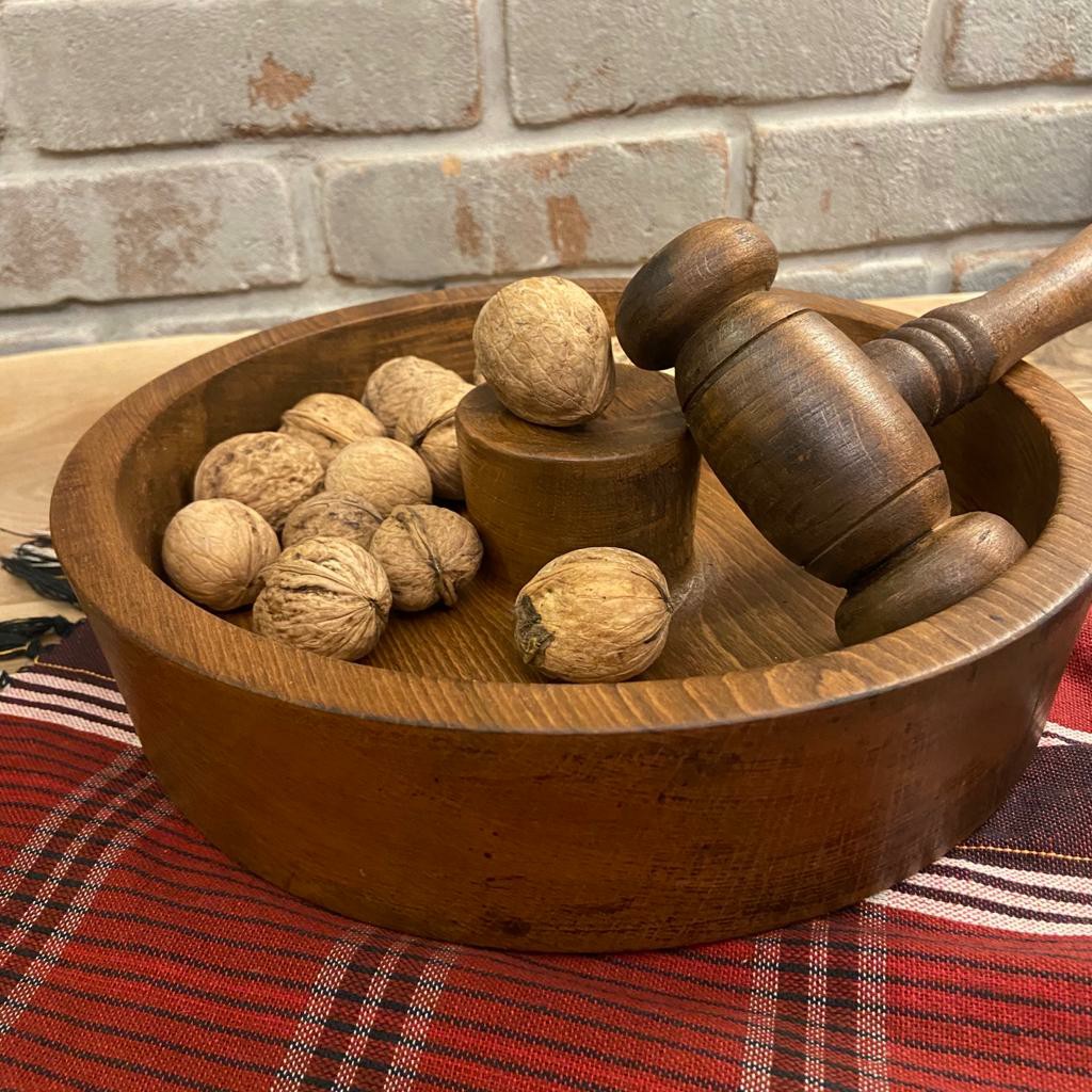 گردو شکن خراطی  با چوب گردو یک تکه و قطر 20