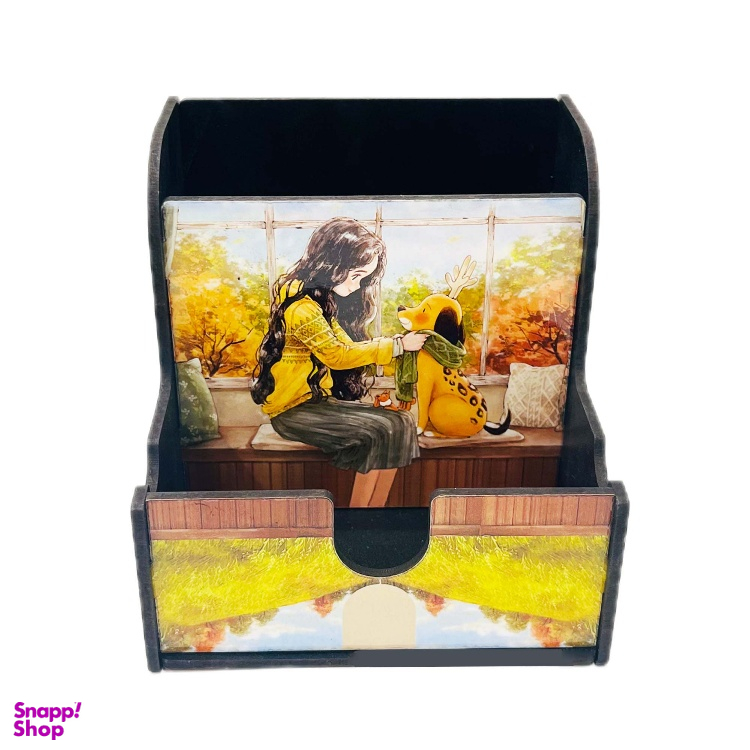 جامدادی و هولدر موبایل رومیزی دختر جنگل کد 036