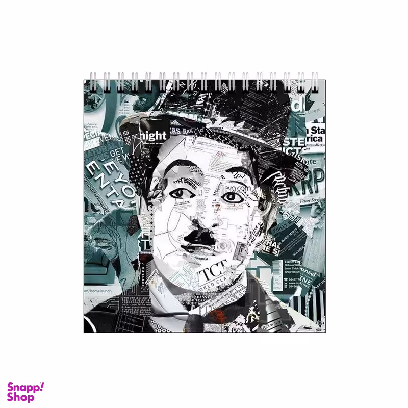 دفتر طراحی طرح کلاژ چارلی چاپلین کد 9546216