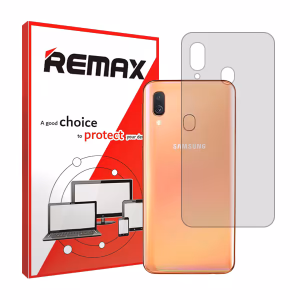 گلس پشت گوشی سامسونگ Galaxy A40 مدل شفاف برند ریمکس کد S