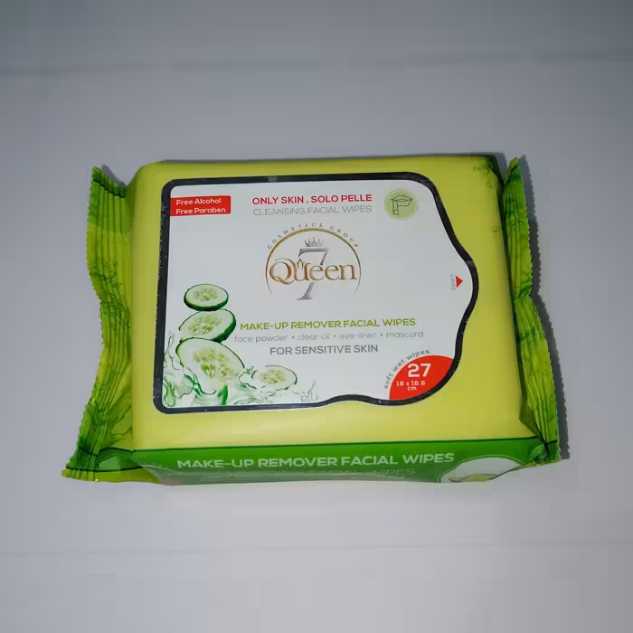 دستمال مرطوب آرایشی Queen مدل Cucumber