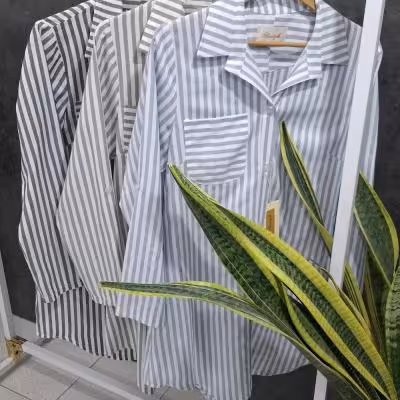 مانتو اسپرت زنانه مدل مانتو لنین راه راه