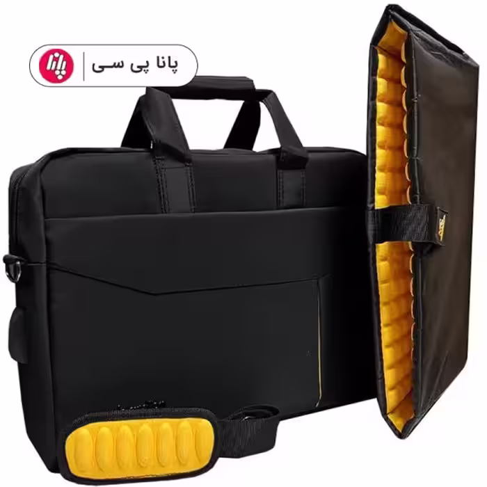 کیف لپتاپ دو تبله 9001 _ مشکی