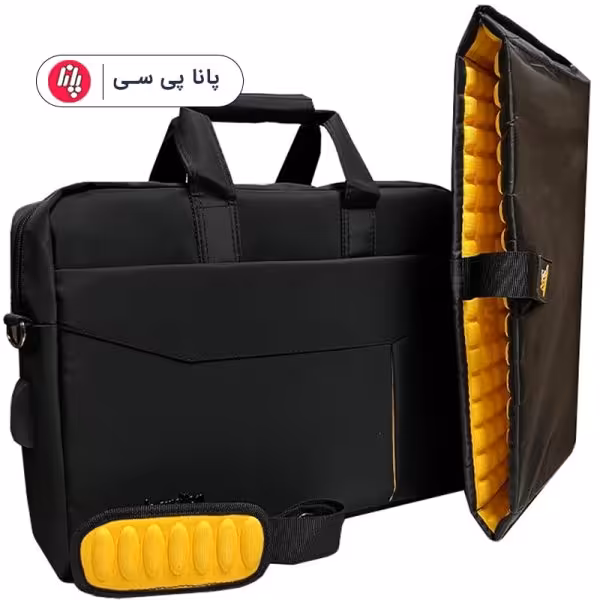 کیف لپتاپ دو تبله 9001 _ مشکی