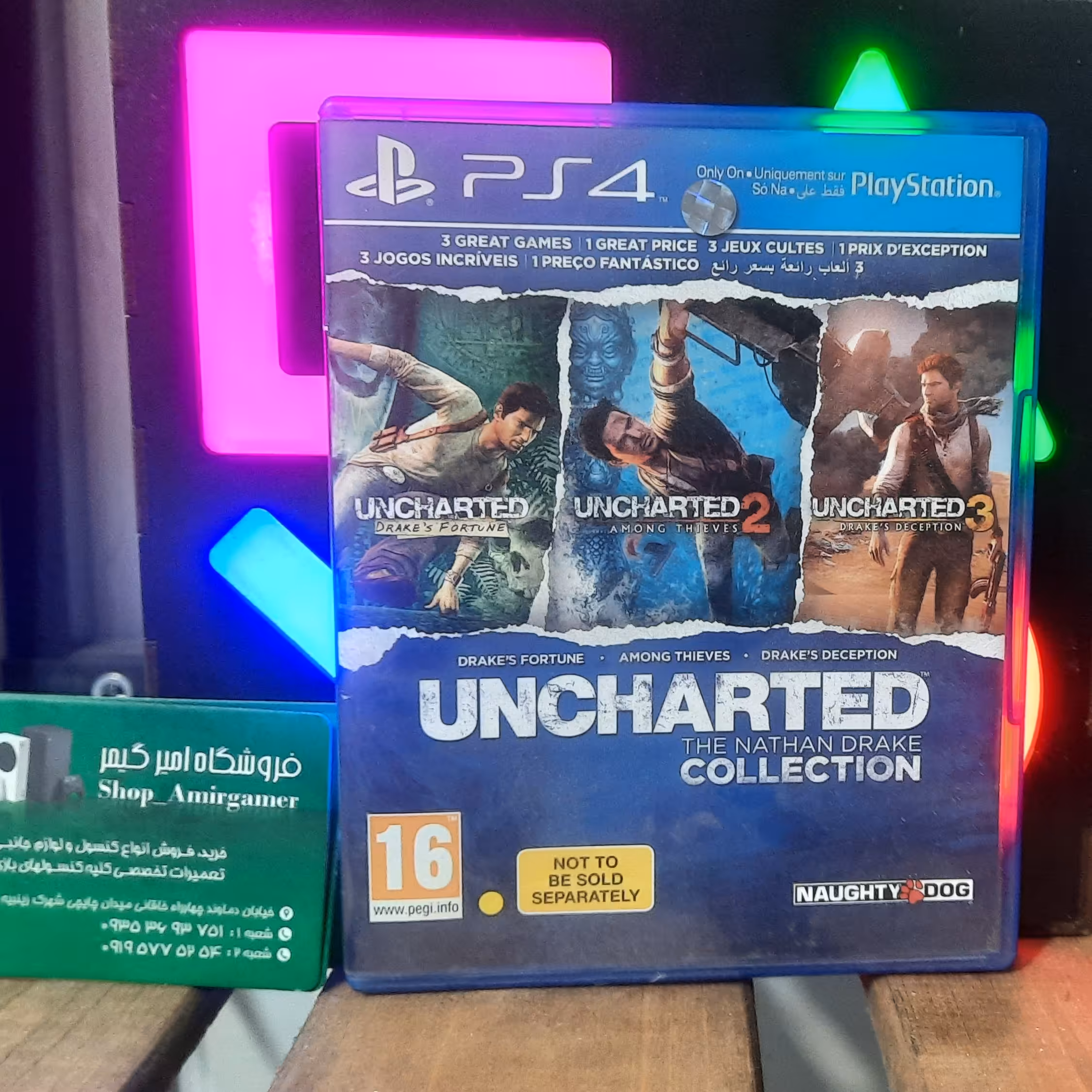 دیسک ps4بازی unchrted collection