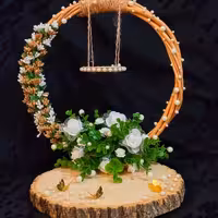 استند حلقه و هدیه.مناسب مراسم حنابندان و عقدوعروسی.