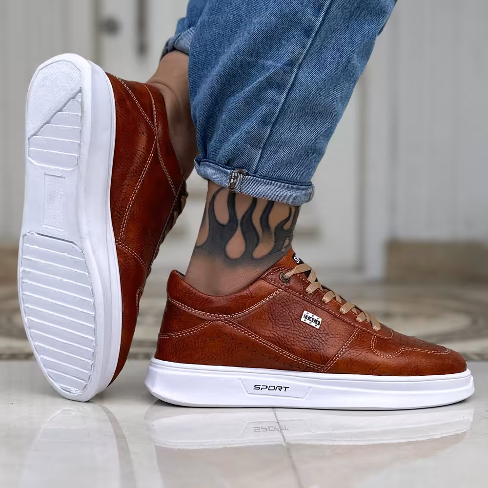 کتانی مردانه ITALY قهوه ای با ارسال رایگان و7 روز مهلت مرجوعی به هر دلیلی 