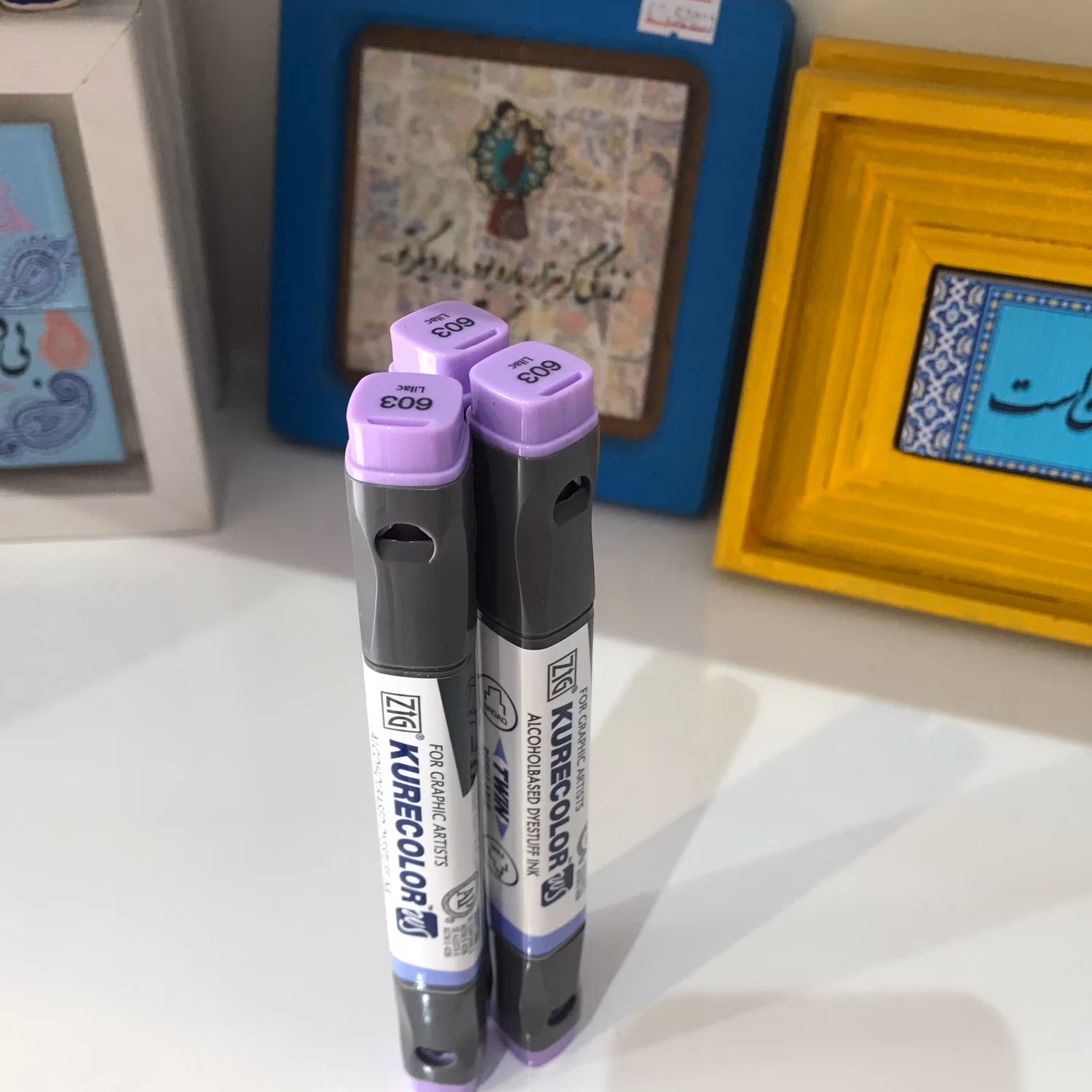 ماژیک راندو کیوکالر دو سر 603بنفش کمرنگ