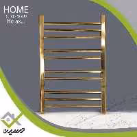 حوله خشک کن رومینا فولادی آبکاری طلایی  80 سانتی (هزینه ارسال پس کرایه است)