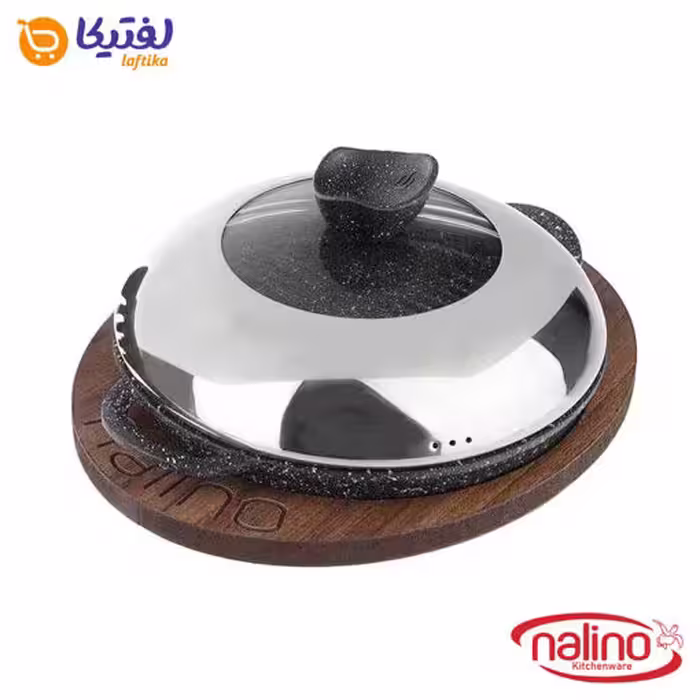 تابه استیک نالینو مدل پادلا padela سایز 26 دربدار با زیره چوبی
