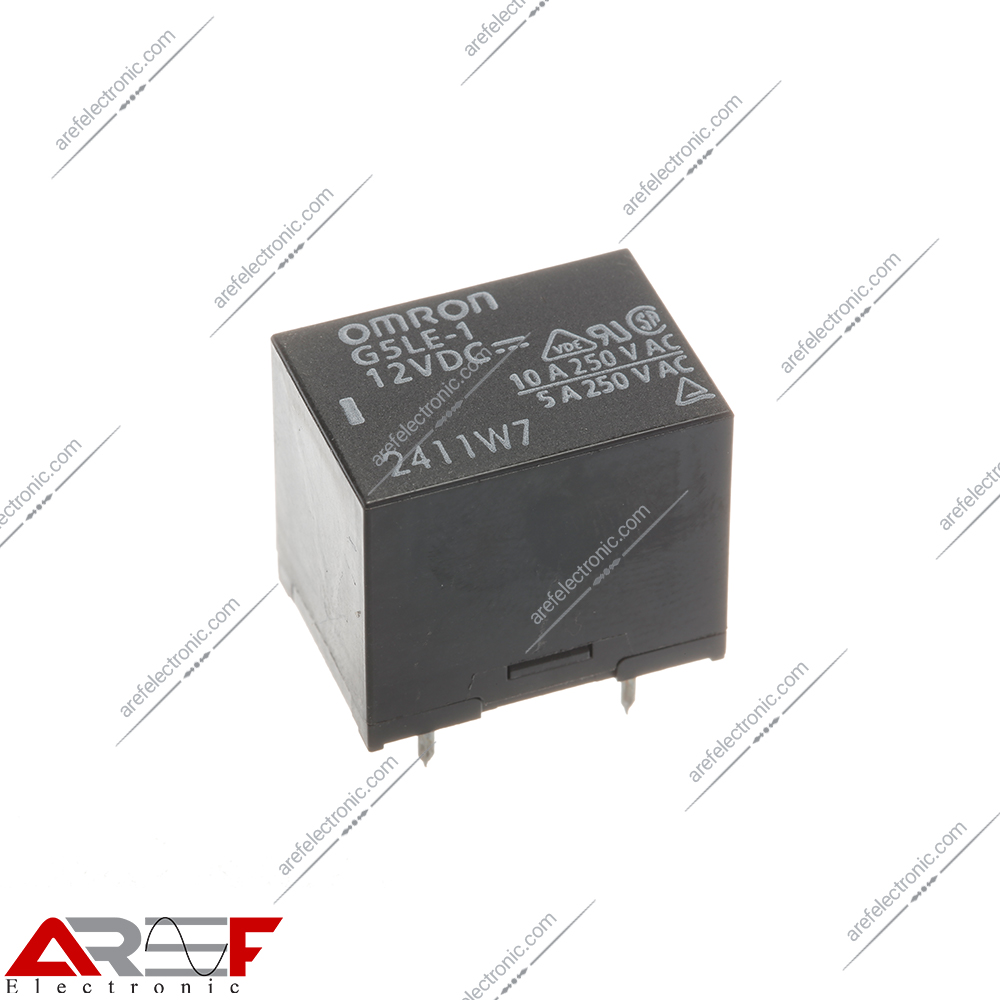 رله امرن میلون G5LE-1 دارای 12 ولت و 5 پین - فروشگاه عارف الکترونیک