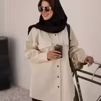 مانتو زنانه کتان مودو مدل دانشجویی