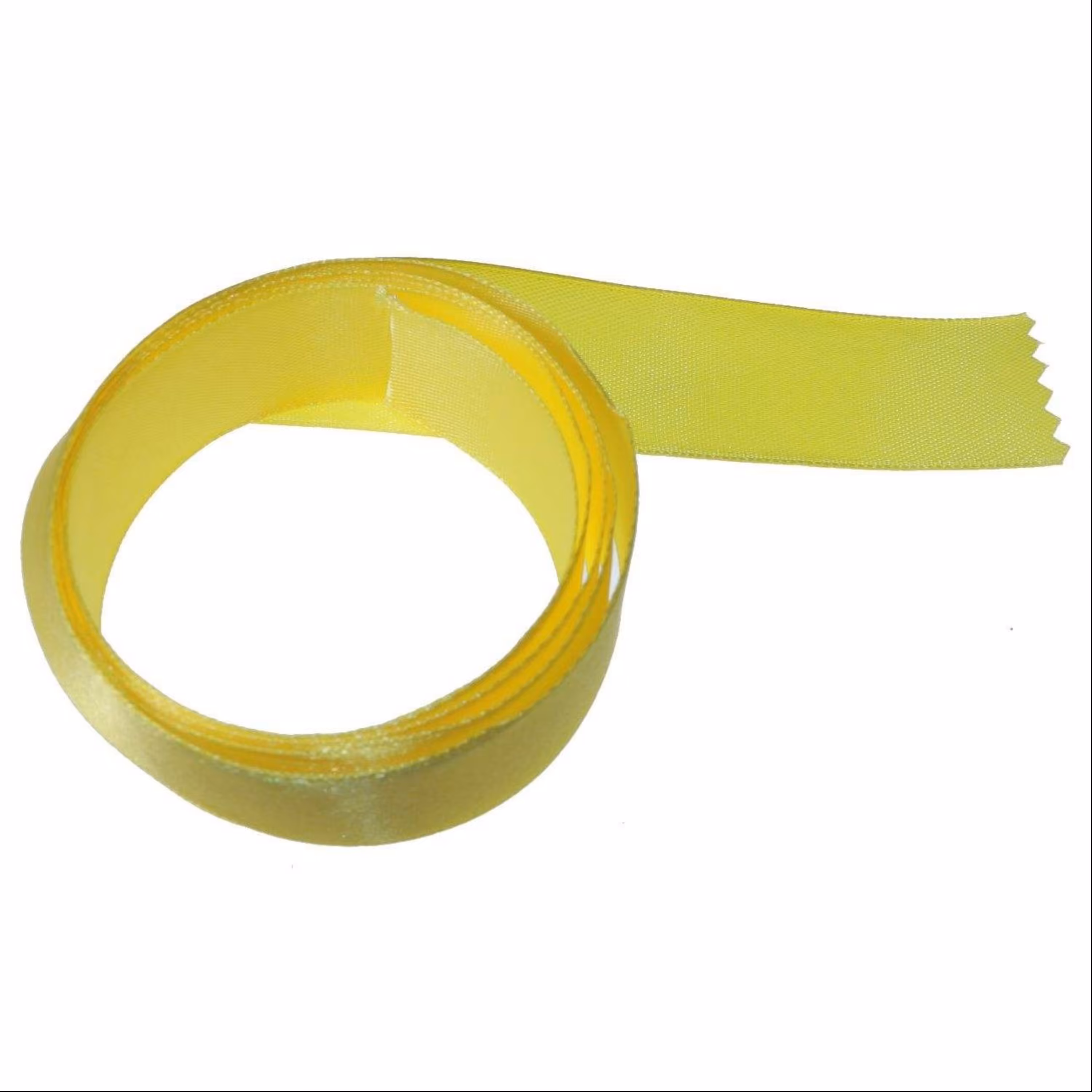 روبان 2.5 سانت ساتن زرد (یک متری)