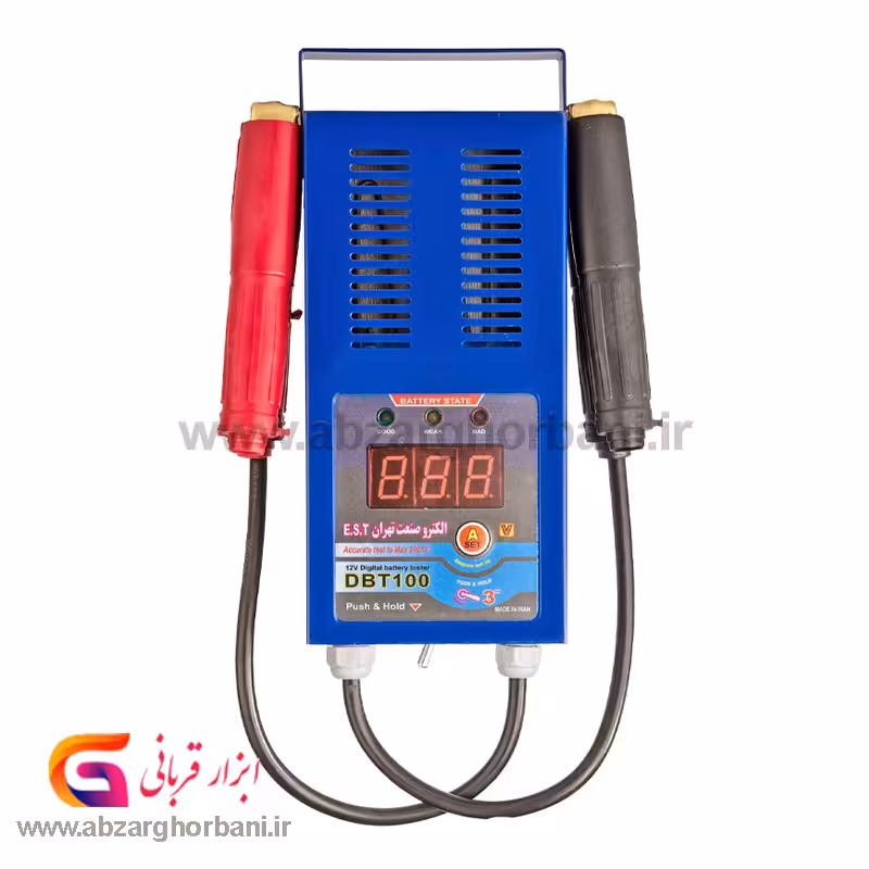 تستر و شارژ باطری دیجیتال 100 آمپر 12 ولت