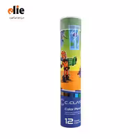 مداد رنگی 12 رنگ سی کلاس-C-Class- جعبه استوانه ای