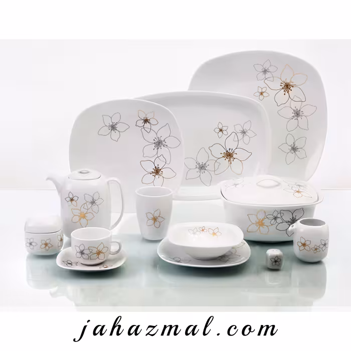 سرویس چینی زرین طرح آمیتیس 98 پارچه