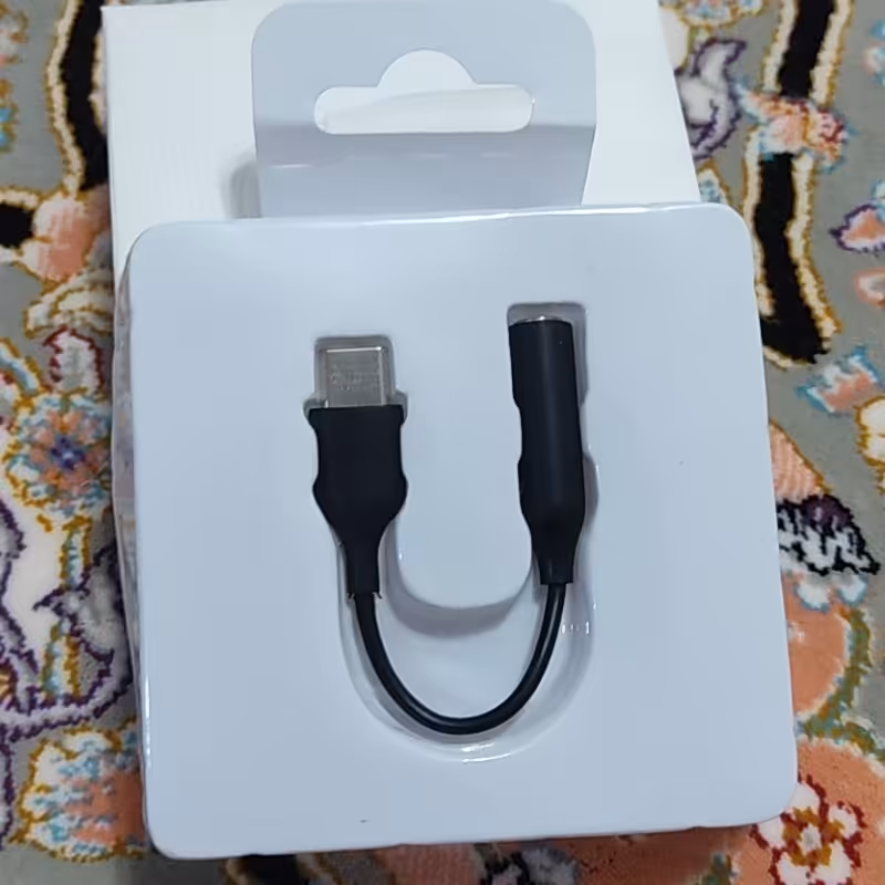 جک 3.5میلی متری تایپ c مشکی 