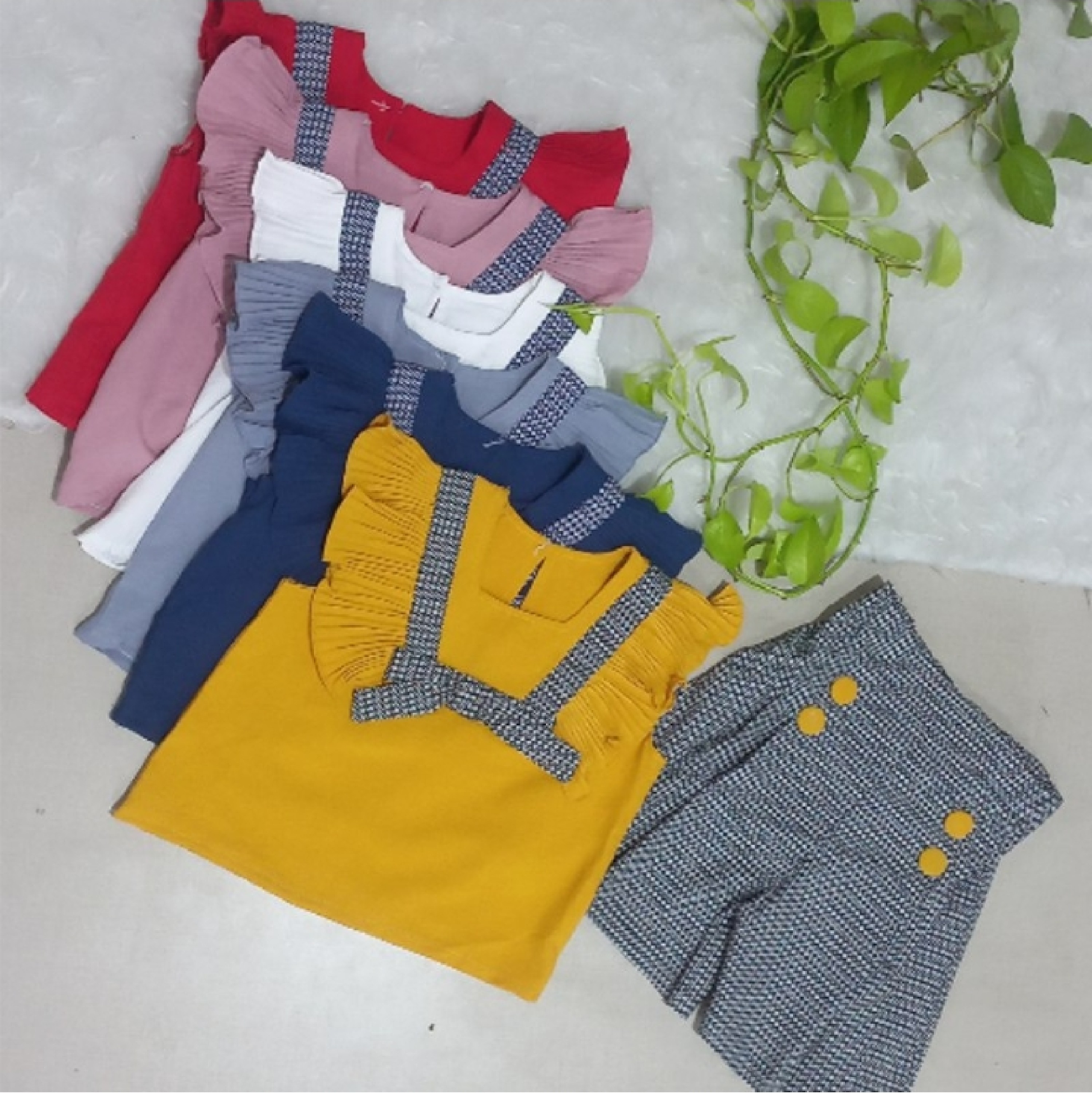 شومیز شلوارک مناسب 2 تا 6 سال