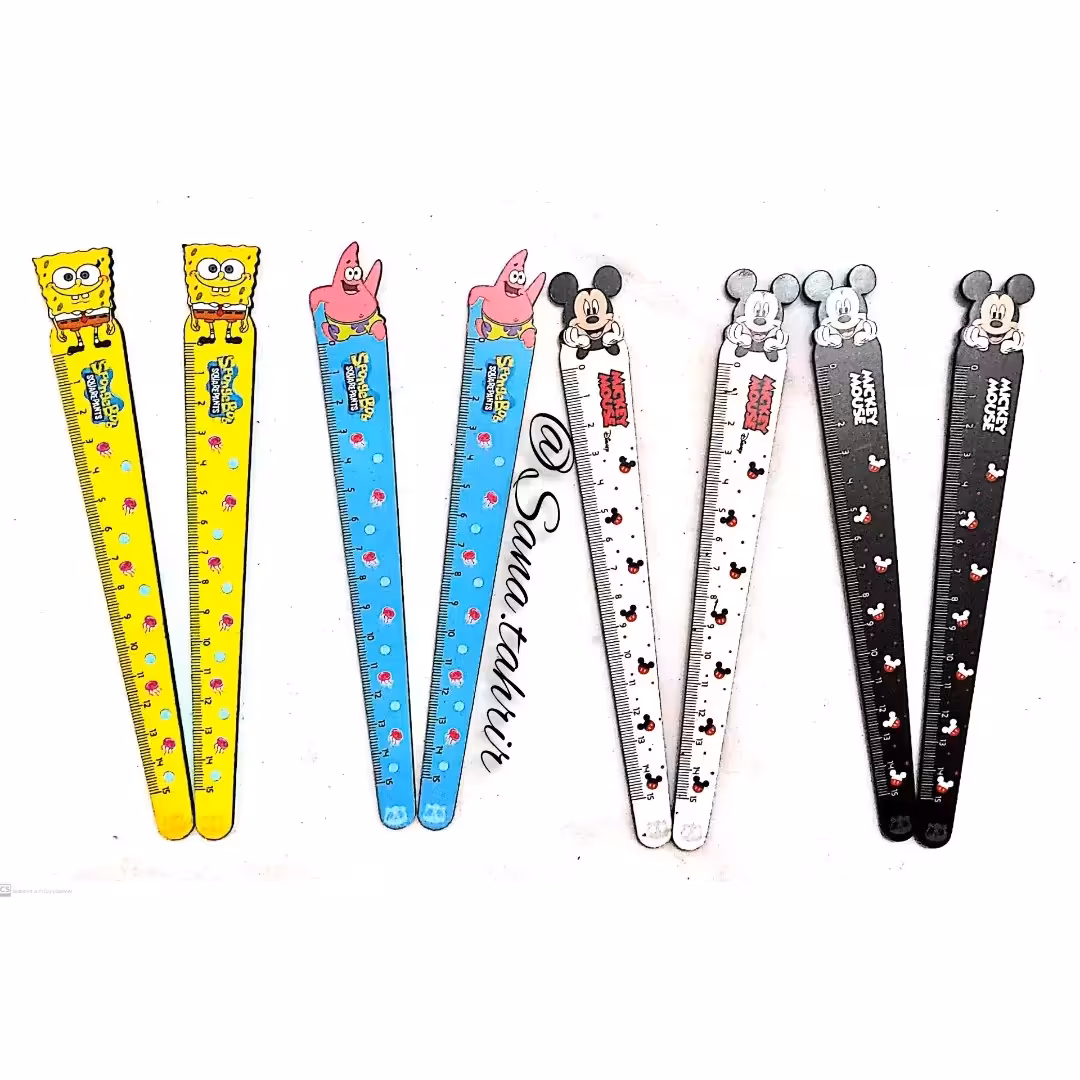 خط کش چوبی فانتزی 