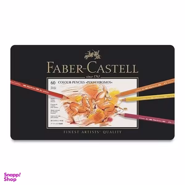 مداد رنگی فابرکاستل مدل پلی کروم 60 رنگ جعبه ای