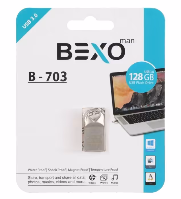 فلش مموری بکسو مدل B-703 USB 3.0 ظرفیت 128 گیگابایت