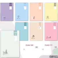 دفتر 50 برگ تک خط شومیز  آزاده کد 111